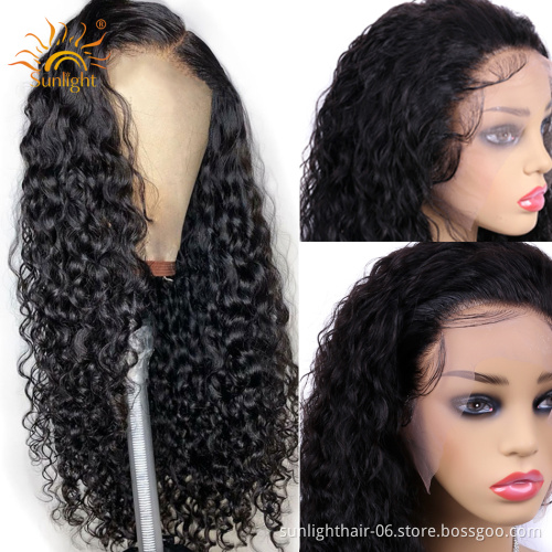 Sunlight Indian/brazilian cuticle aligned Virgin Hair Loose Wave 4 Bundles With lace Closure extension 7A hair bundle cheap hair